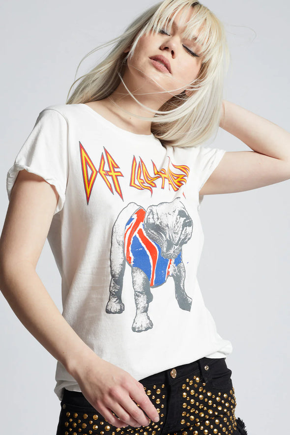 T-shirt Def Leppard bulldog