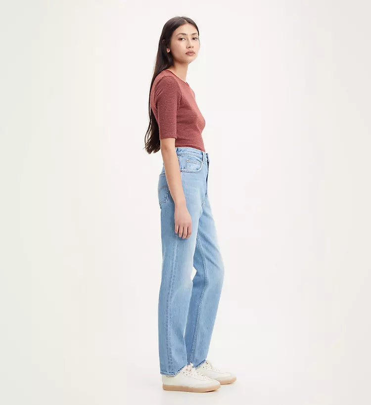 70s high-waisted skinny jeans medium indigo