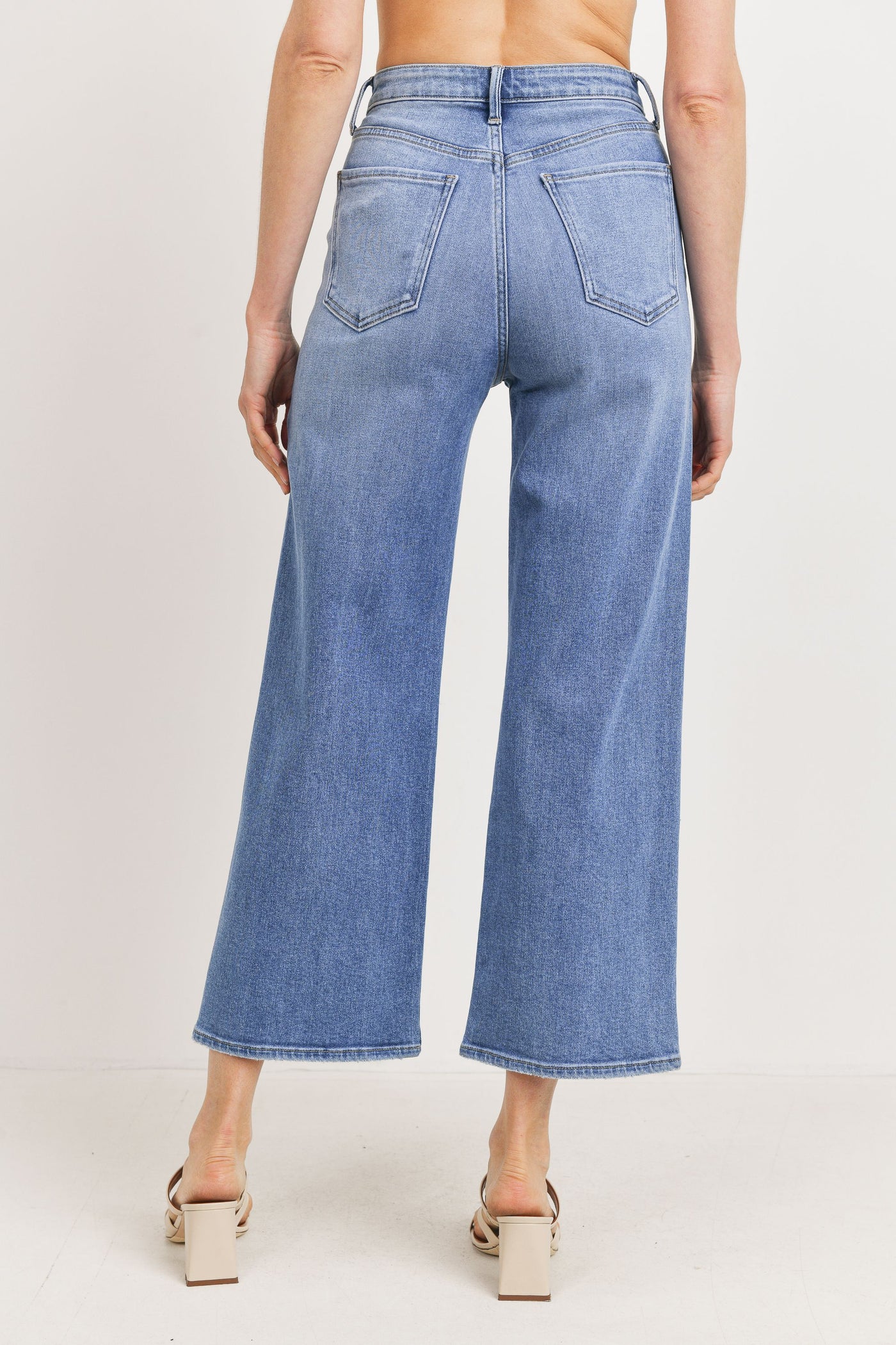Baggy Wide Low Jeans - Light denim blue - Ladies