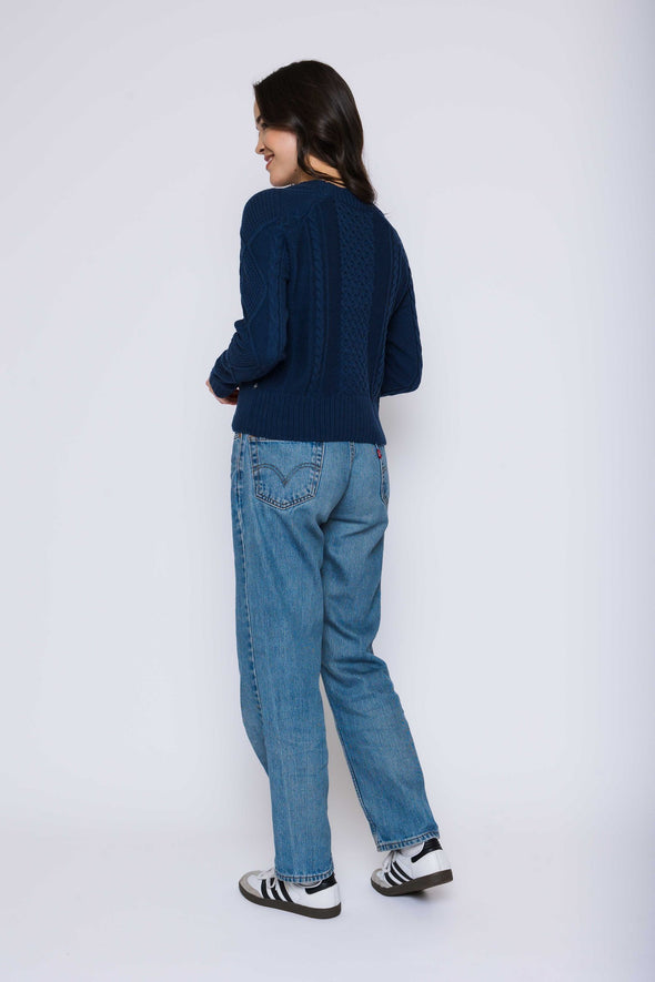 Chandail Willa indigo