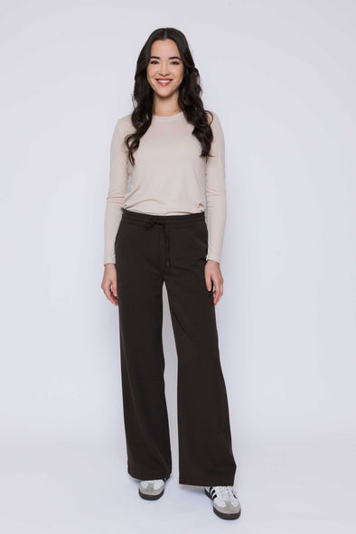 Pantalon Chloe Wide coffee