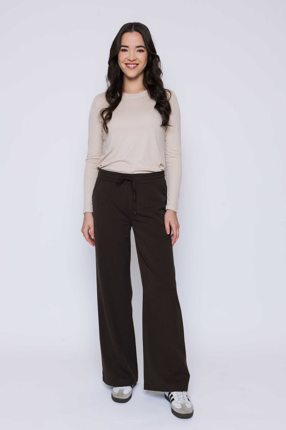 Pantalon Chloe Wide coffee