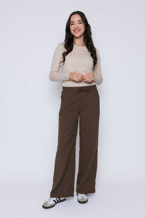 Pantalon Chloe Wide olive