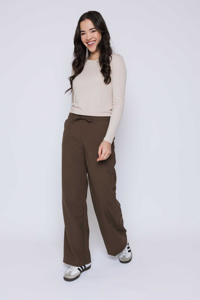 Pantalon Chloe Wide olive