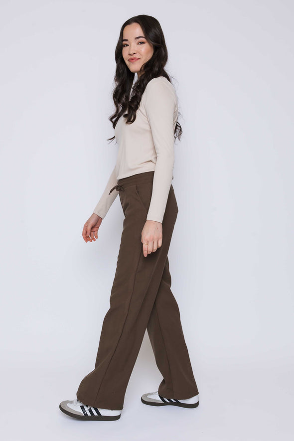 Pantalon Chloe Wide olive
