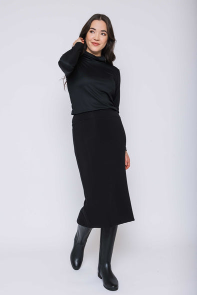 Jupe Erin fleece noire
