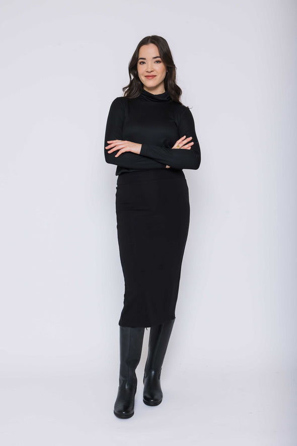 Jupe Erin fleece noire