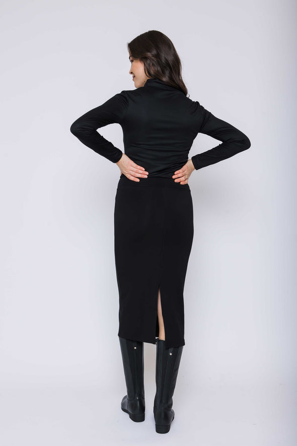 Jupe Erin fleece noire