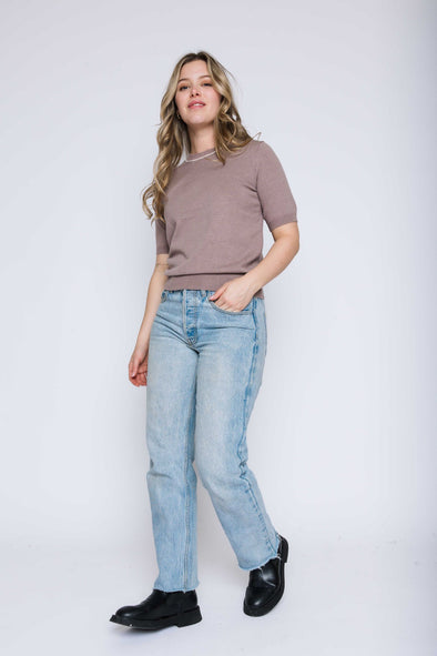 Chandail Emily warm taupe