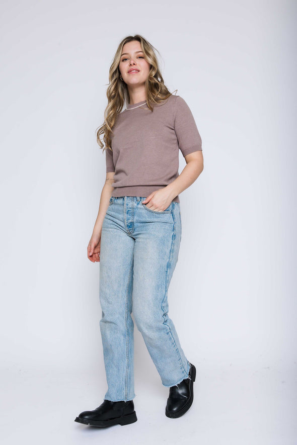 Chandail Emily warm taupe