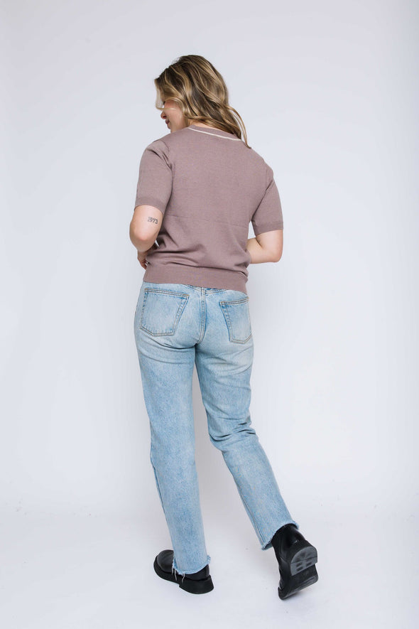 Chandail Emily warm taupe