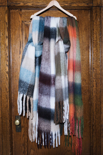 Foulard Supersoft à carreaux (4 couleurs)
