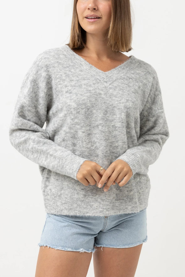 Chandail Moonstone Oversized V Neck Sweater