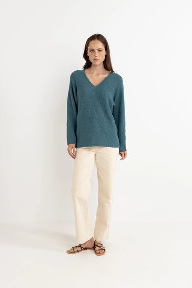Tricot Adele oversized teal