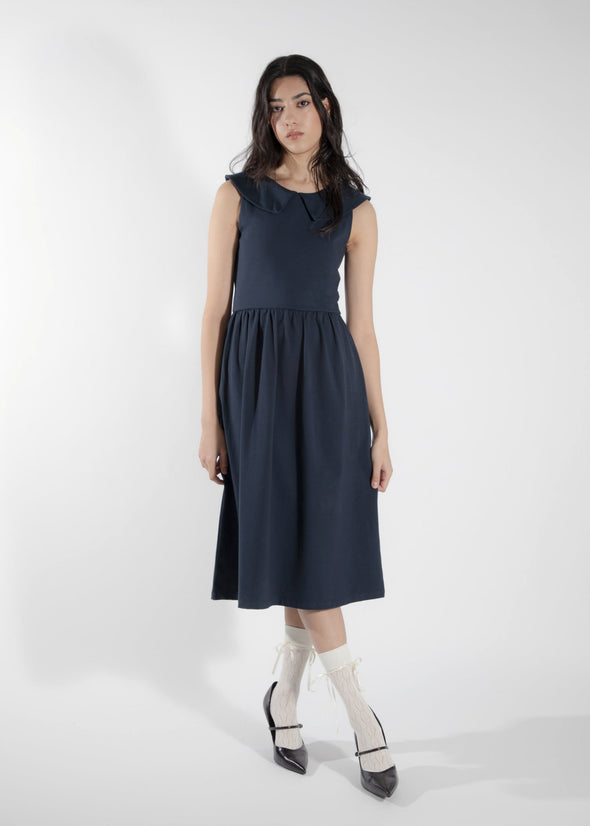 Sundress Lobélie in navy (Oeko-tex)