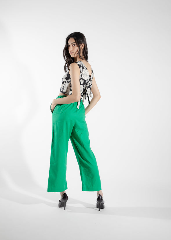 Alisme green woven pants