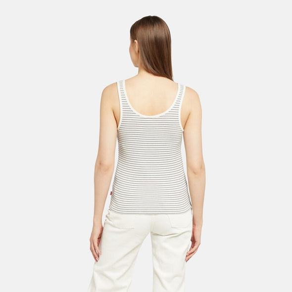 Camisole rib tank indigo stripe