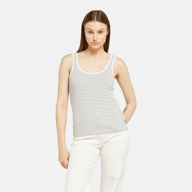 Camisole rib tank indigo stripe