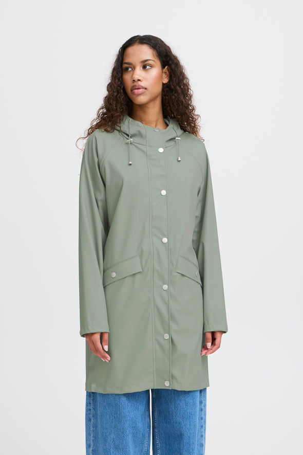 Tazi Seagrass rain coat