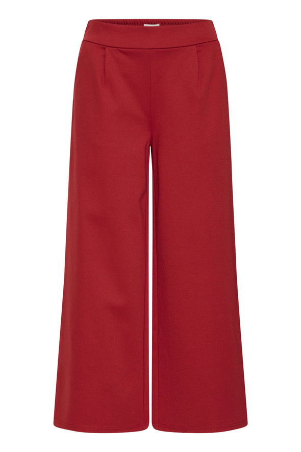 Kate Wide Crop pants red dahlia