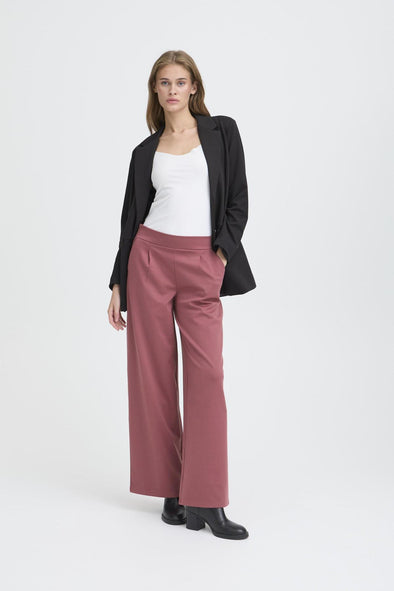 Pantalon Kate Long Wide maroon