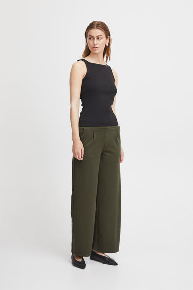 Pantalon Kate Long Wide Forest Night