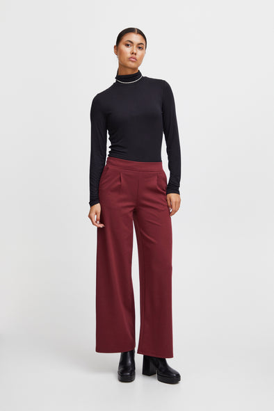 Pantalon Kate Long Wide port royale fibres recyclées