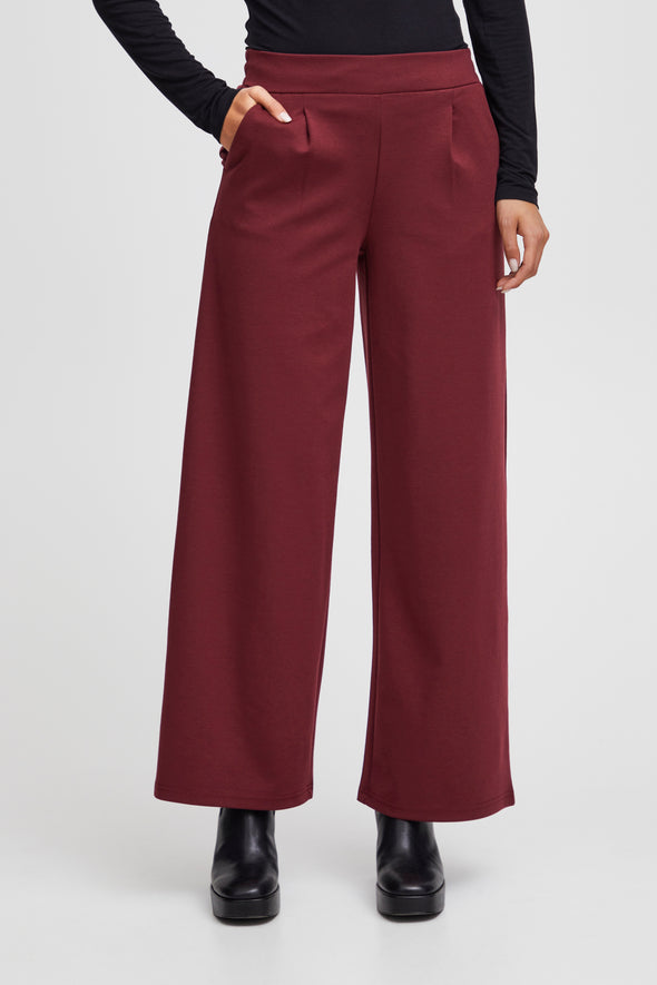 Pantalon Kate Long Wide port royale fibres recyclées