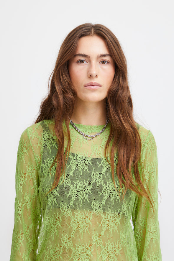 top lace Journee green