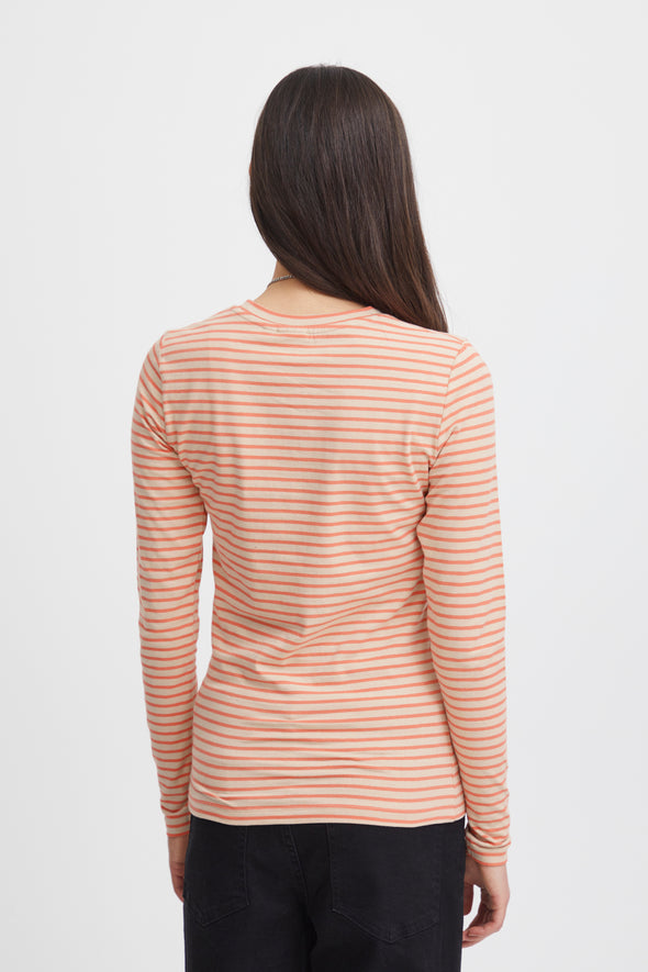 Mira long sleeve sweater coral