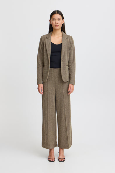 Kate Jacquard Java/Almond Milk pants