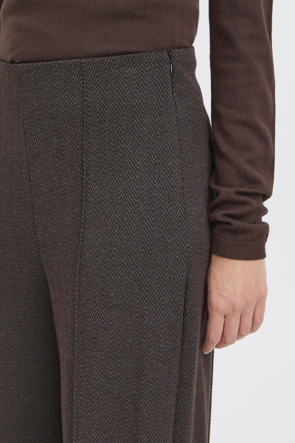 Pantalon Kate Jacquard Black/Brown