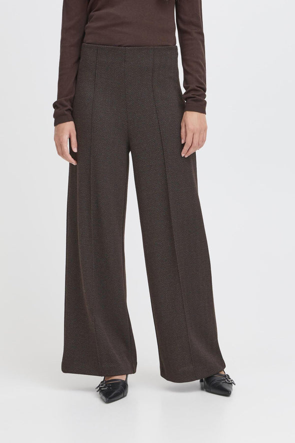Pantalon Kate Jacquard Black/Brown