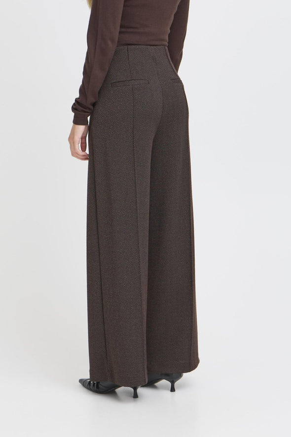 Pantalon Kate Jacquard Black/Brown