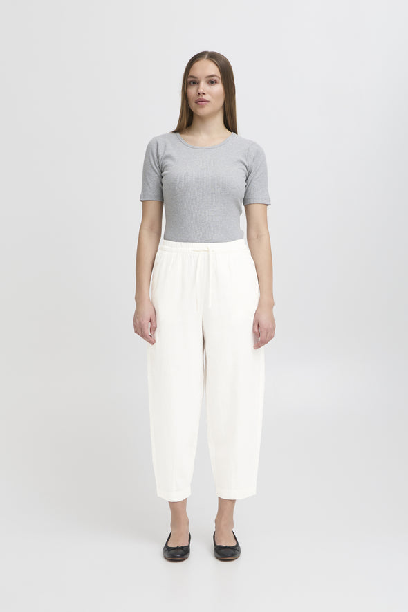 Linno Barrel pants white