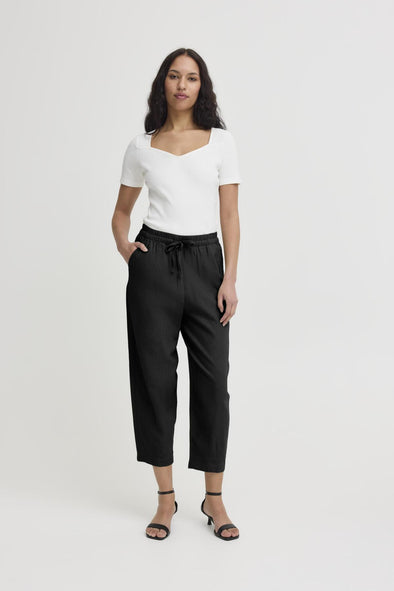 Linno Barrel black pants