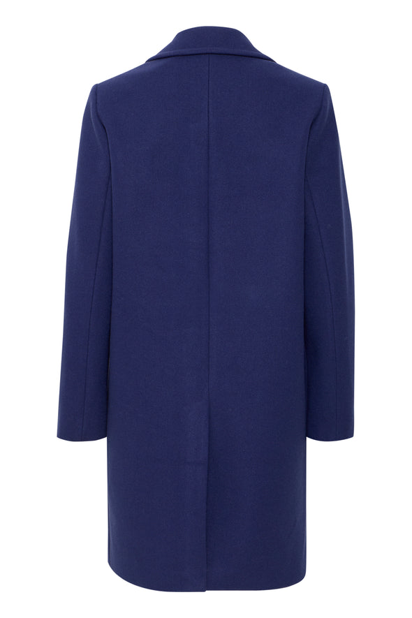 Jannet patriot blue buttoned coat