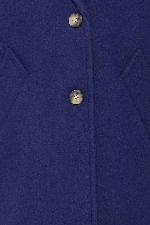 Jannet patriot blue buttoned coat