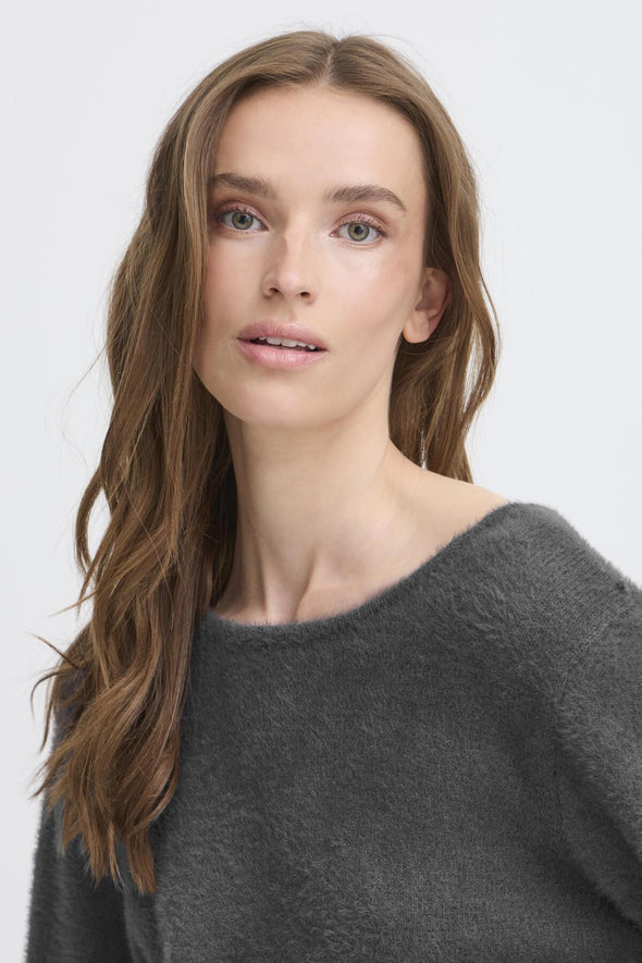 Chandail Bergie gray pinstripe