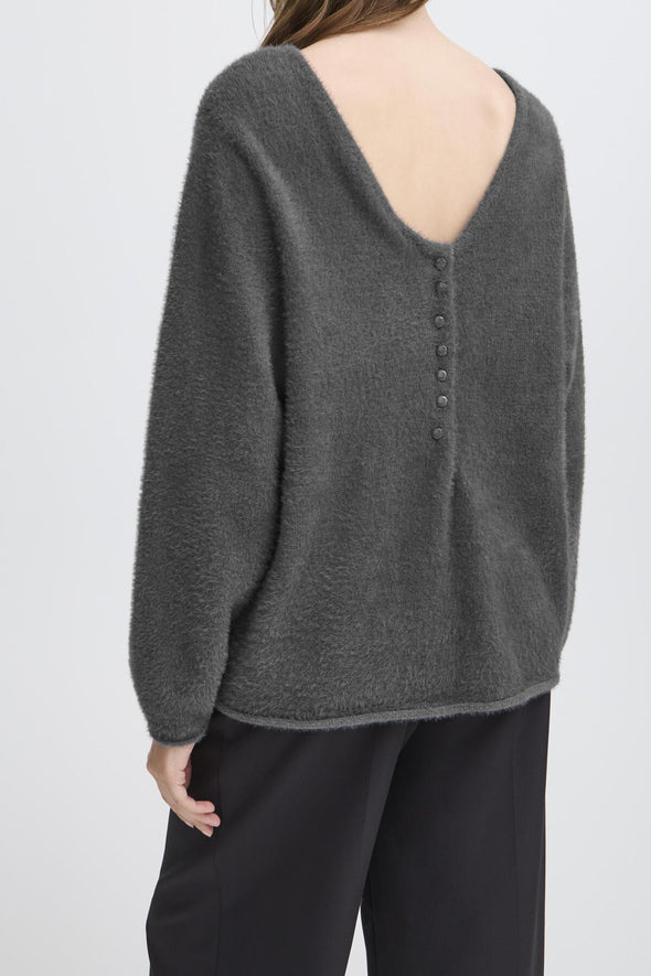 Chandail Bergie gray pinstripe