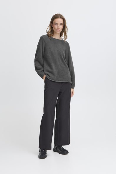 Chandail Bergie gray pinstripe