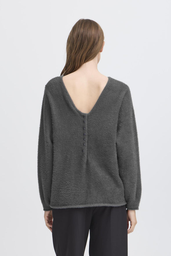 Chandail Bergie gray pinstripe