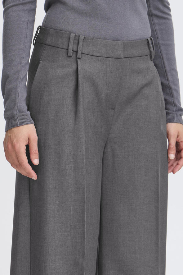 Pantalon Lexi chic gray pinstripe