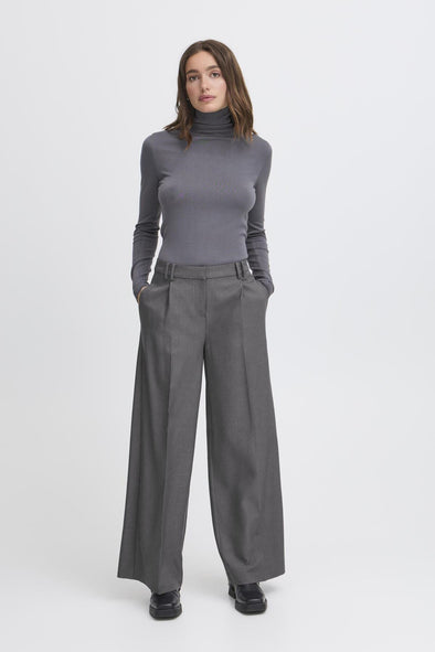 Pantalon Lexi chic gray pinstripe