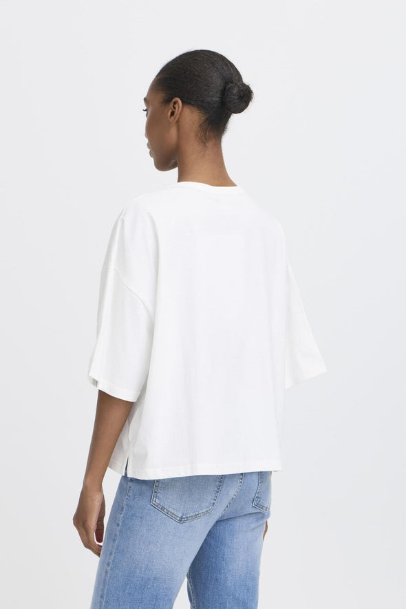 T-Shirt Palmer loose cloud dancer