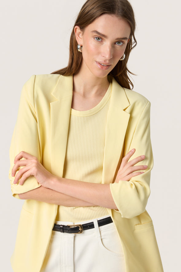 Shirley French vanilla recycled fiber jacket