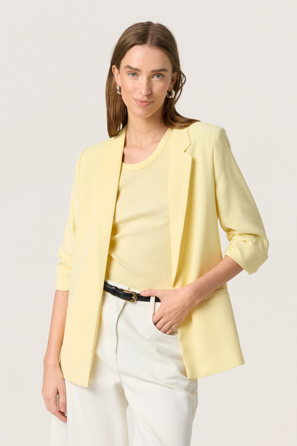 Shirley French vanilla recycled fiber jacket
