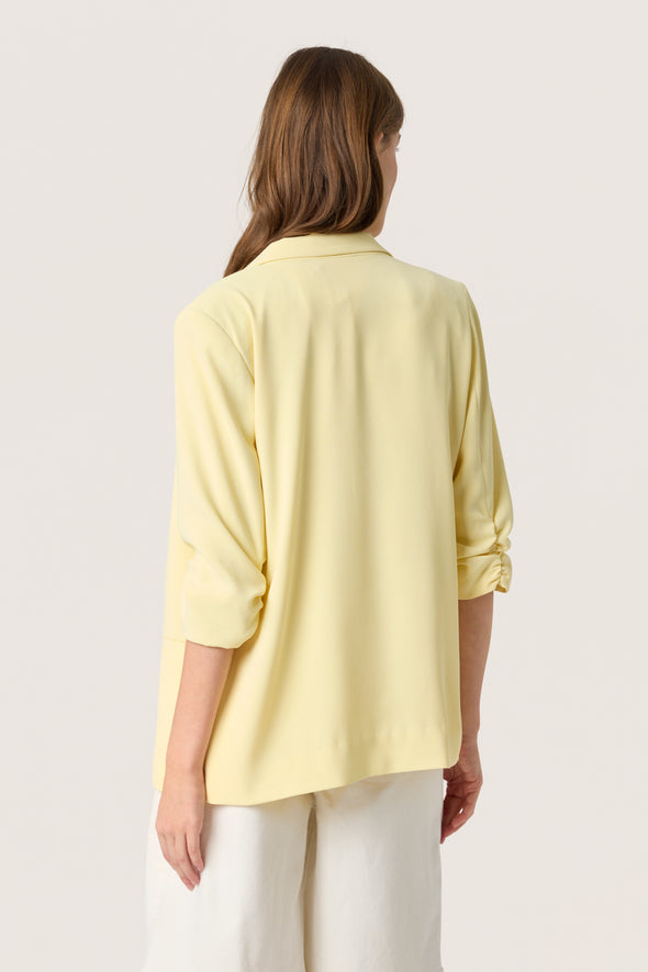 Shirley French vanilla recycled fiber jacket