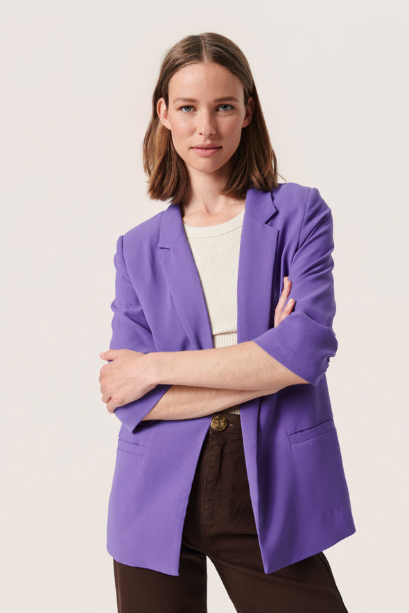 Shirley violet recycled fiber jacket