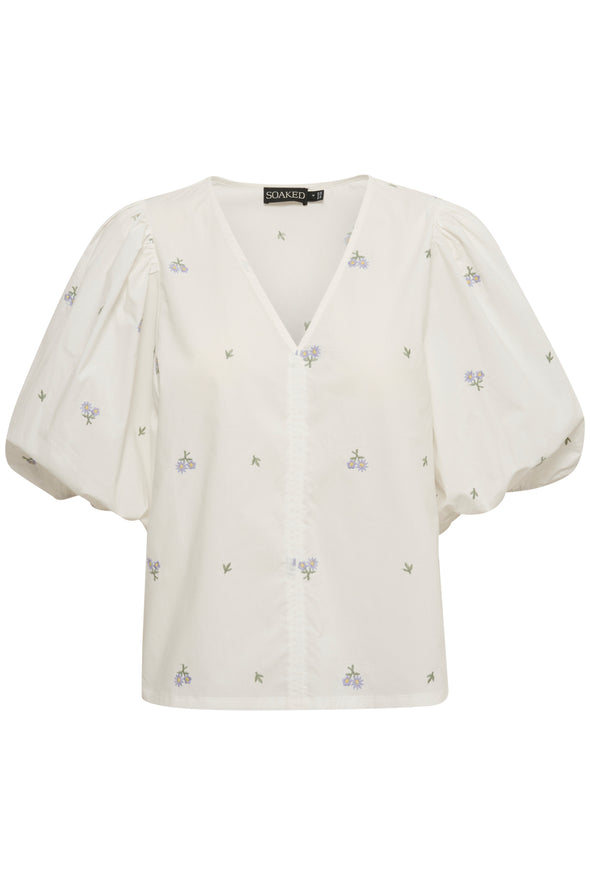 Blouse Lenora 3/4 Whisper White